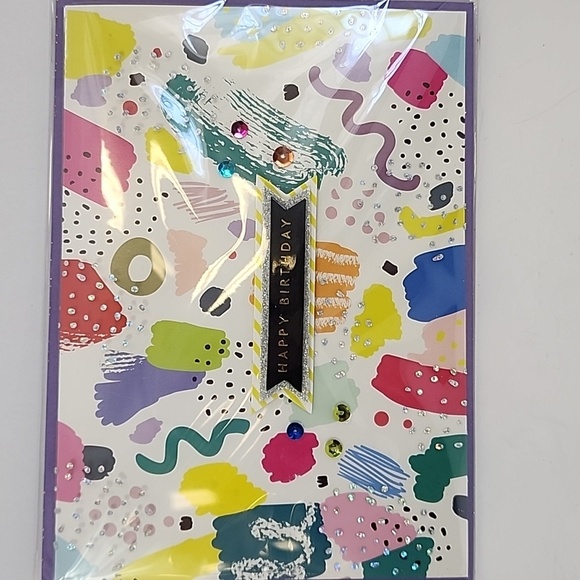 Birthday Card + Set of 5x (five) Decorative Hair Clip Burgoyne KJS Industries - Picture 2 of 5